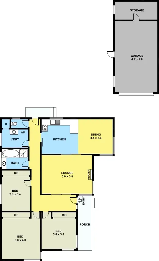 Floorplan of Homely house listing, 14 Maple Crescent, St Albans VIC 3021