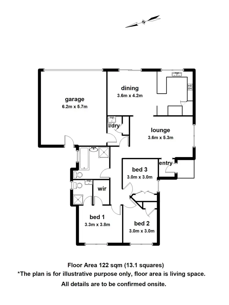 Floorplan of Homely unit listing, 1/111 Blackwood Park Road, Ferntree Gully VIC 3156