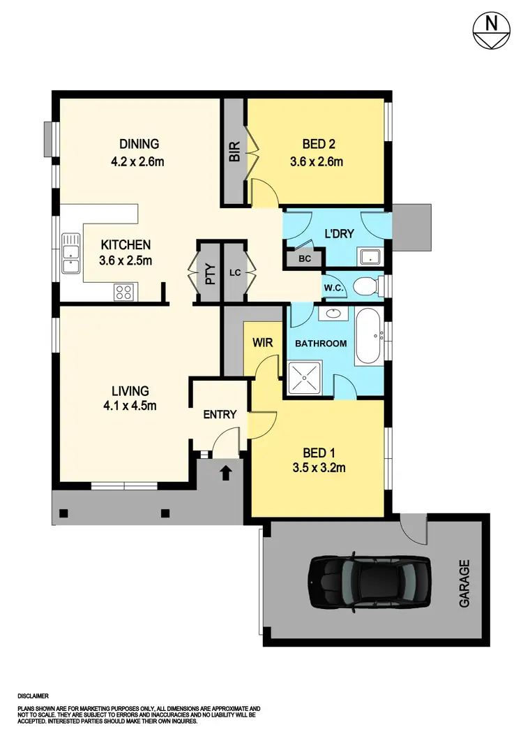 Floorplan of Homely townhouse listing, 3/420 Windermere Street South, Ballarat VIC 3350