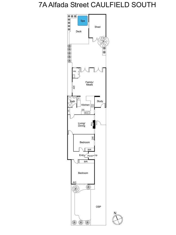 Floorplan of Homely house listing, 7A Alfada Street, Caulfield South VIC 3162