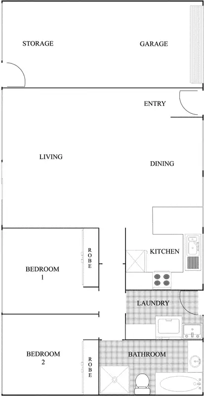 Floorplan of Homely townhouse listing, 14/16 Gabriel Place, Florey ACT 2615