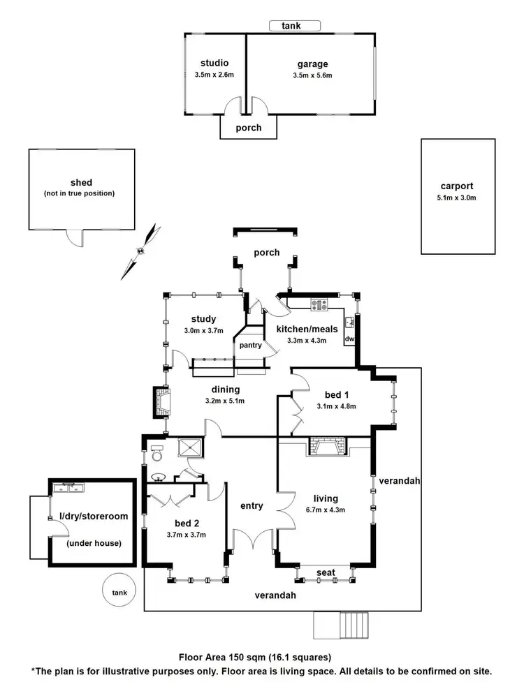Floorplan of Homely house listing, 1461 Mt Dandenong Tourist Road, Olinda VIC 3788