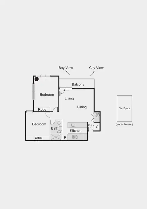 Floorplan of Homely apartment listing, 801/101 Bay Street, Port Melbourne VIC 3207