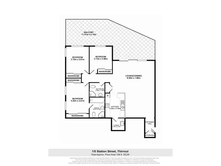 Floorplan of Homely unit listing, 1/5 Station Street, Thirroul NSW 2515