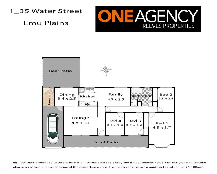 Floorplan of Homely semi-detached listing, 35 Water Street, Emu Plains NSW 2750