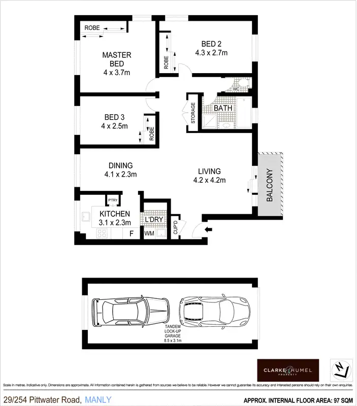 Floorplan of Homely apartment listing, 29/254 Pittwater Road, Manly NSW 2095