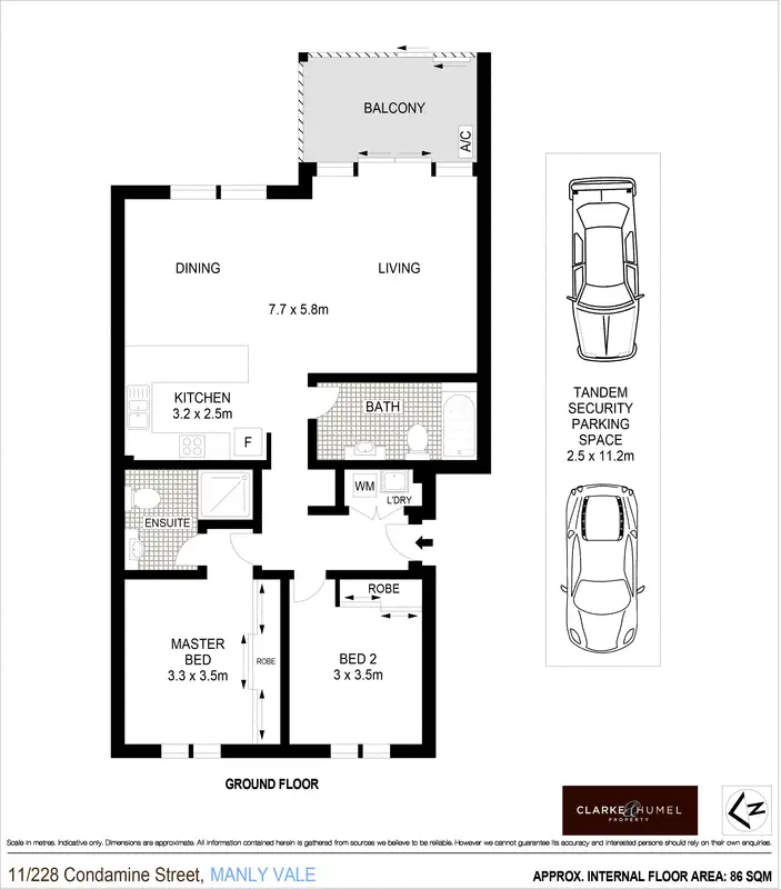 Floorplan of Homely apartment listing, 11/228 Condamine Street, Manly Vale NSW 2093