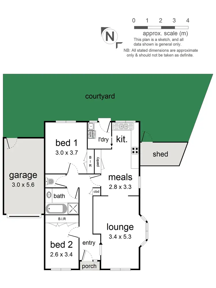 Floorplan of Homely unit listing, 1/29 Mount Dandenong Road, Ringwood East VIC 3135
