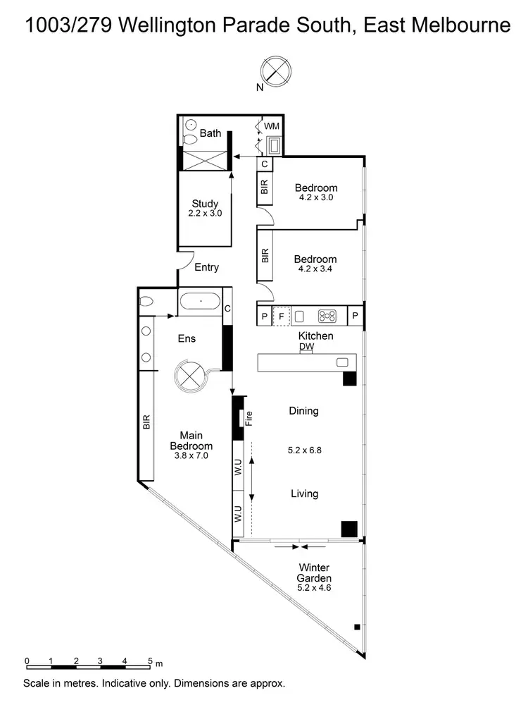 Floorplan of Homely apartment listing, 1003/279 Wellington Parade South, East Melbourne VIC 3002