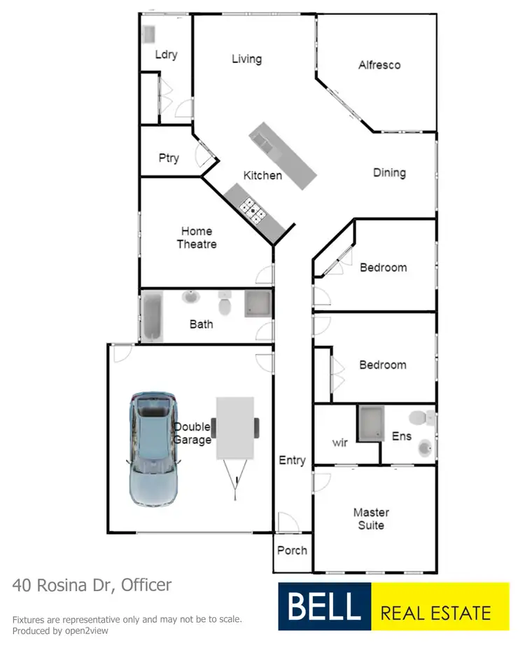 Floorplan of Homely house listing, 40 Rosina Drive, Officer VIC 3809
