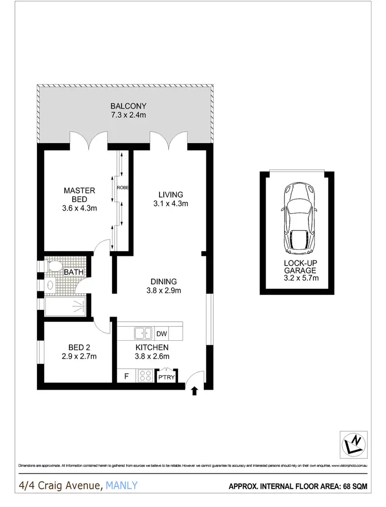 Floorplan of Homely apartment listing, 4/4 Craig Avenue, Manly NSW 2095