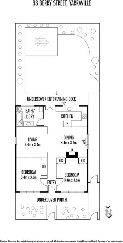 Floorplan of Homely house listing, 33 Berry Street, Yarraville VIC 3013