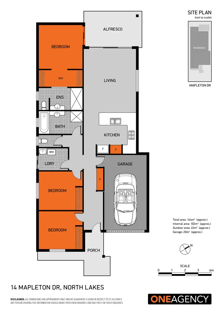 Floorplan of Homely house listing, 14 Mapleton Drive, North Lakes QLD 4509