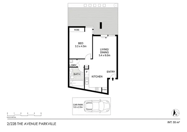 Floorplan of Homely apartment listing, 2/228 The Avenue, Parkville VIC 3052