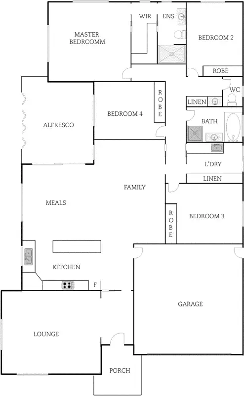 Floorplan of Homely house listing, 38 Aida Ball Circuit, Forde ACT 2914