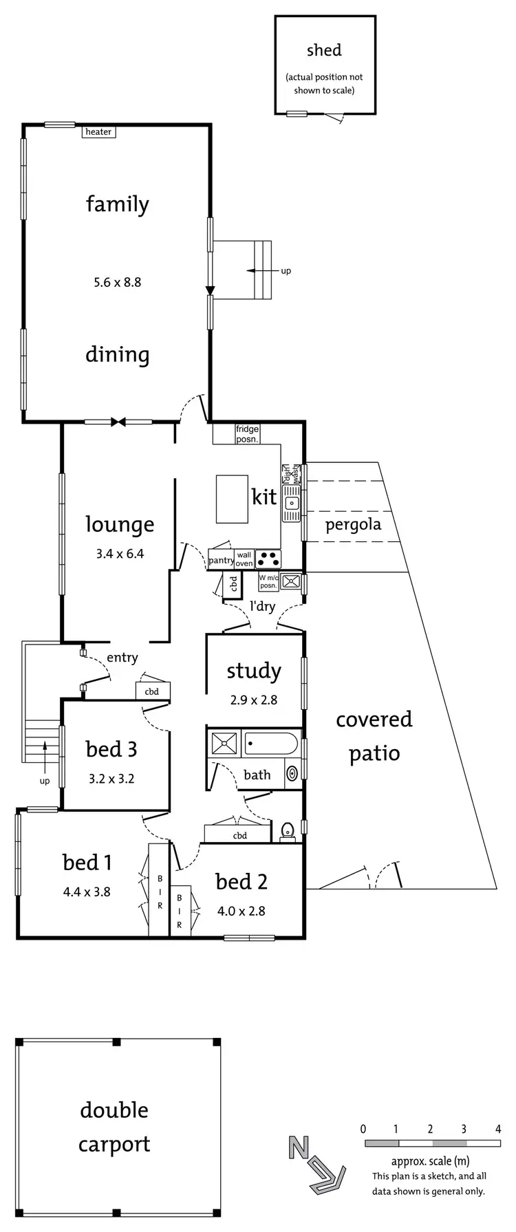 Floorplan of Homely house listing, 8 Baringa Road, Croydon North VIC 3136