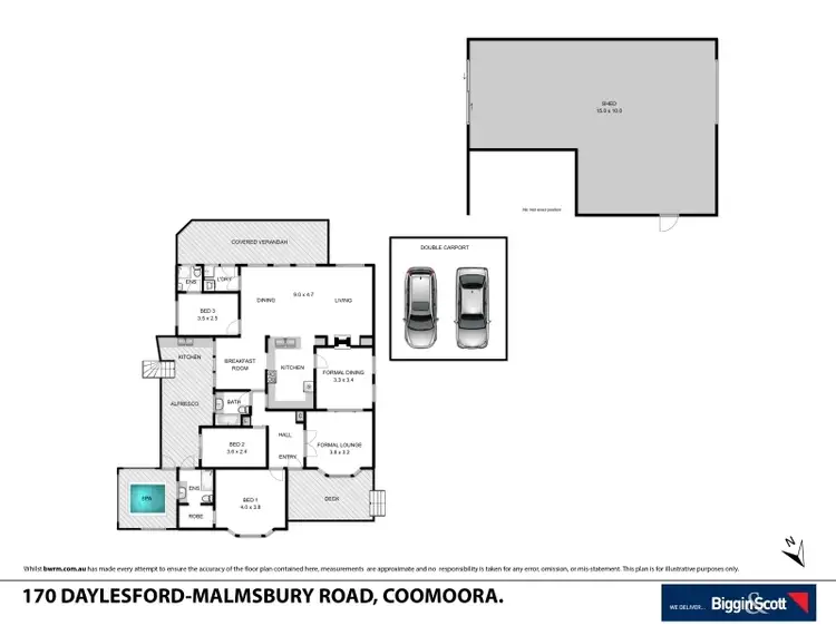 Floorplan of Homely house listing, 170 Daylesford - Malmsbury Road, Daylesford VIC 3460