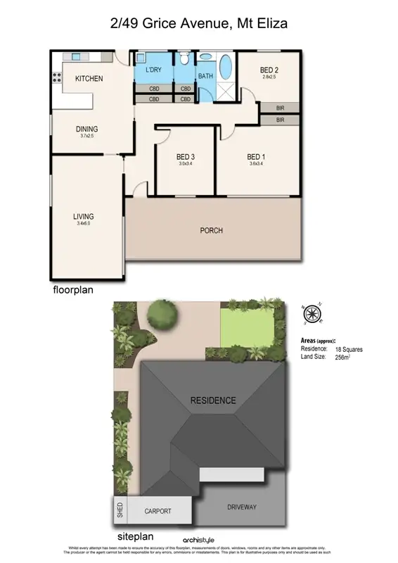 Floorplan of Homely unit listing, 2/49 Grice Avenue, Mount Eliza VIC 3930
