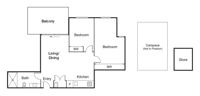 Floorplan of Homely apartment listing, 6/1126 North Road, Bentleigh East VIC 3165