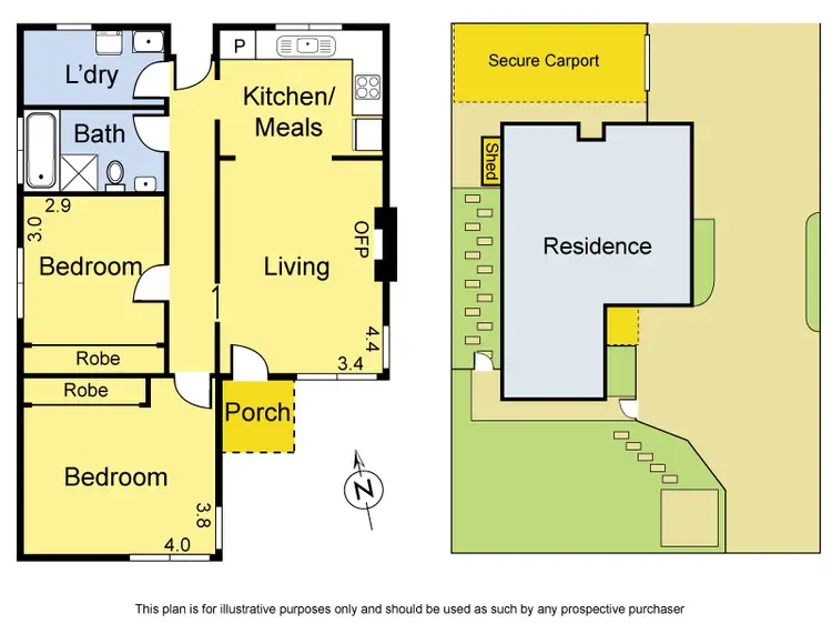 Floorplan of Homely unit listing, 1/111 Nepean Street, Greensborough VIC 3088