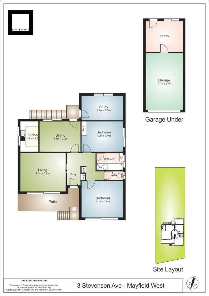 Floorplan of Homely house listing, 3 Stevenson Avenue, Mayfield NSW 2304