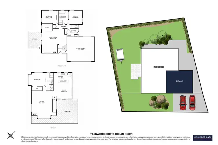Floorplan of Homely house listing, 7 Lynwood Court, Ocean Grove VIC 3226