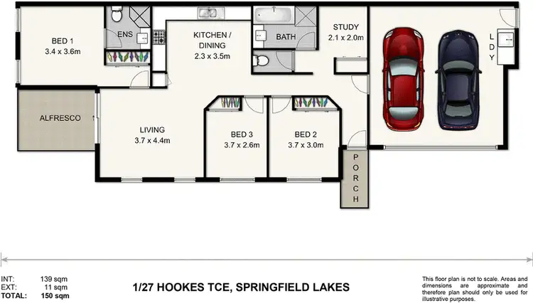 Floorplan of Homely house listing, 1/27 Hookes Terrace, Springfield Lakes QLD 4300