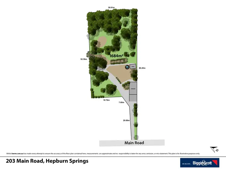Floorplan of Homely land listing, 203a Main Road, Hepburn Springs VIC 3461