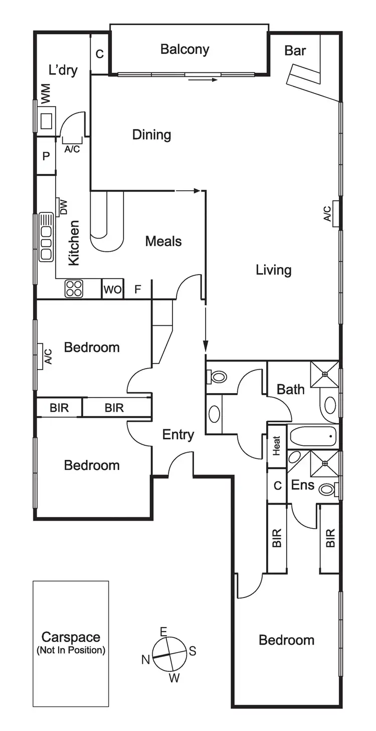 Floorplan of Homely apartment listing, 2/299 Orrong Road, St Kilda East VIC 3183