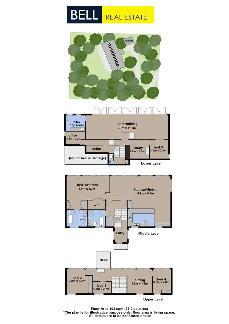 Floorplan of Homely house listing, 20 Hilton Road, Ferny Creek VIC 3786