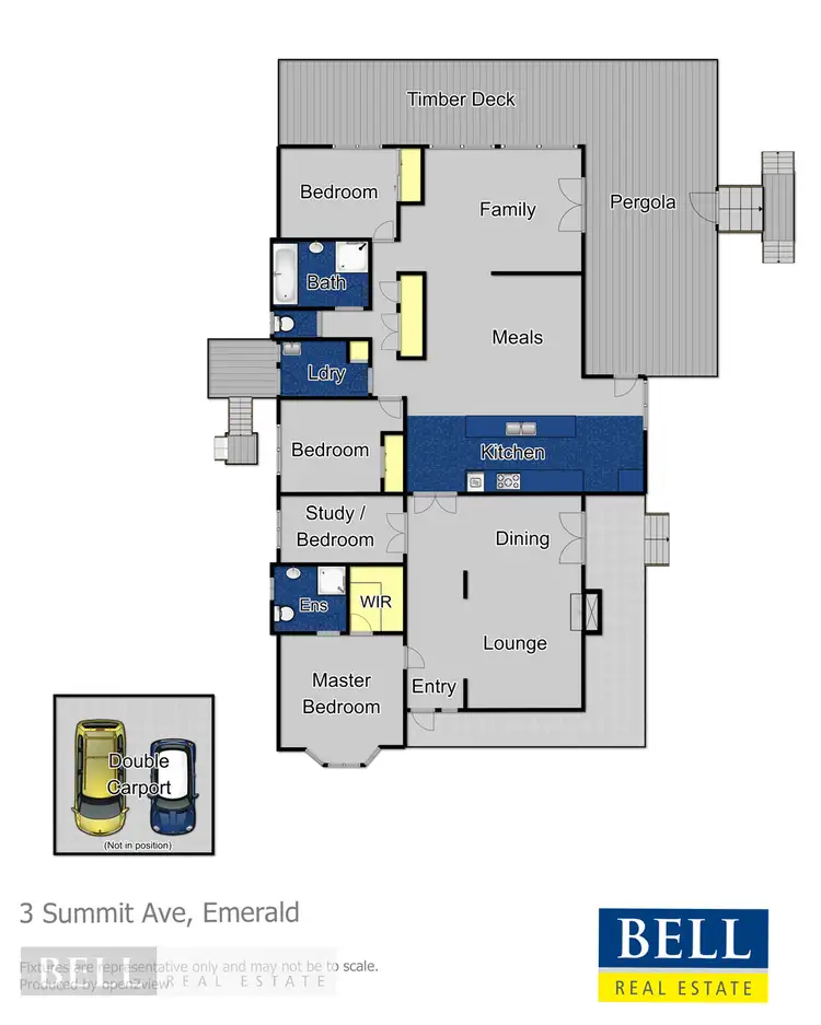 Floorplan of Homely house listing, 3 Summit Avenue, Emerald VIC 3782