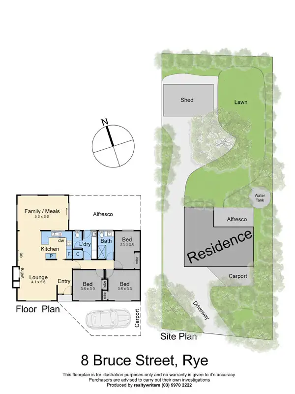Floorplan of Homely house listing, 8 Bruce Street, Rye VIC 3941