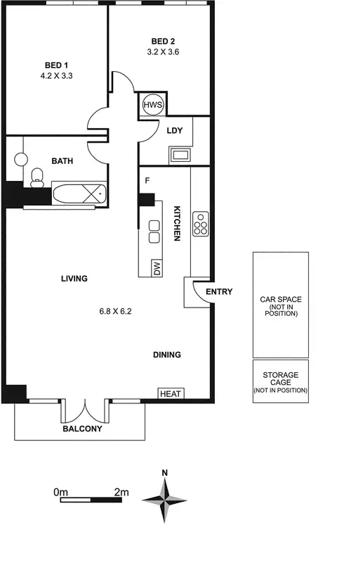 Floorplan of Homely apartment listing, 10 Macrobertson Close, Fitzroy VIC 3065