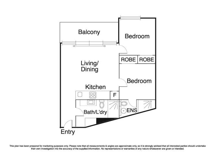 Floorplan of Homely apartment listing, 1507/673 Latrobe Street, Docklands VIC 3008
