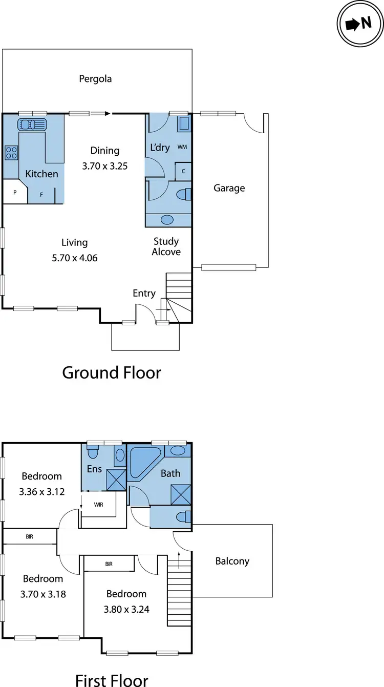 Floorplan of Homely house listing, 38 Alfred Street, Seddon VIC 3011