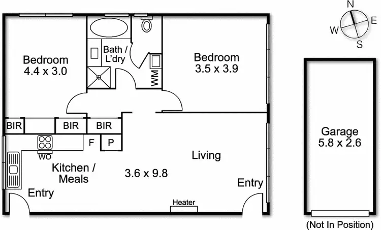 Floorplan of Homely apartment listing, 3/220 Warrigal Road, Camberwell VIC 3124