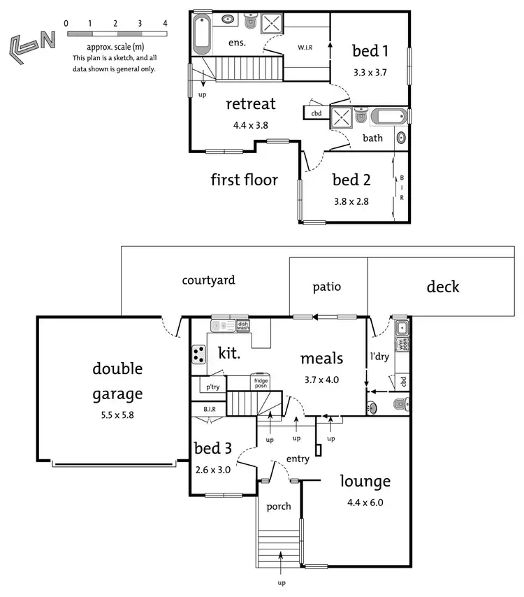 Floorplan of Homely townhouse listing, 3/216 Templestowe Road, Templestowe Lower VIC 3107