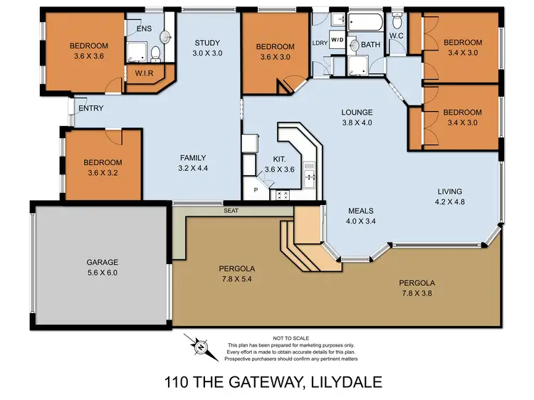 Floorplan of Homely house listing, 110 The Gateway, Lilydale VIC 3140