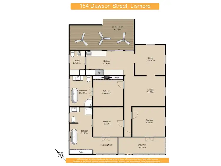 Floorplan of Homely house listing, 184 Dawson Street, Girards Hill NSW 2480
