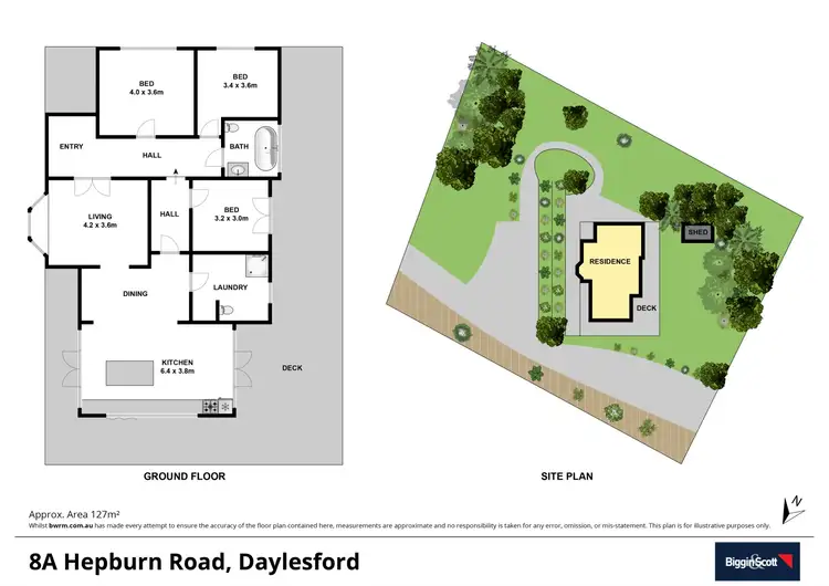 Floorplan of Homely house listing, 8 Hepburn Road, Daylesford VIC 3460