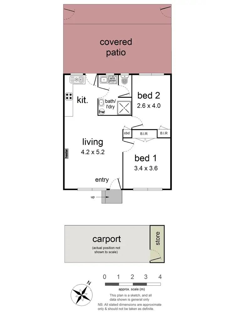 Floorplan of Homely unit listing, 6/45-47 Cameron Road, Croydon VIC 3136