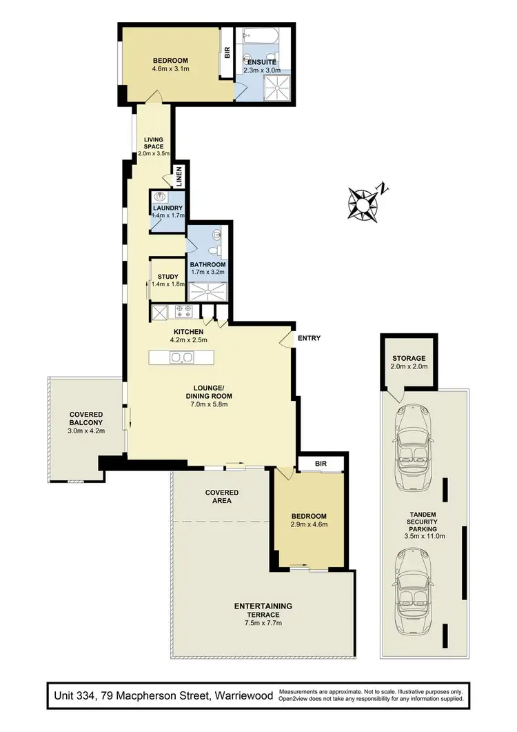 Floorplan of Homely unit listing, 334/79-91 Macpherson Street, Warriewood NSW 2102