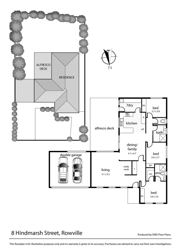 Floorplan of Homely house listing, 8 Hindmarsh Street, Rowville VIC 3178