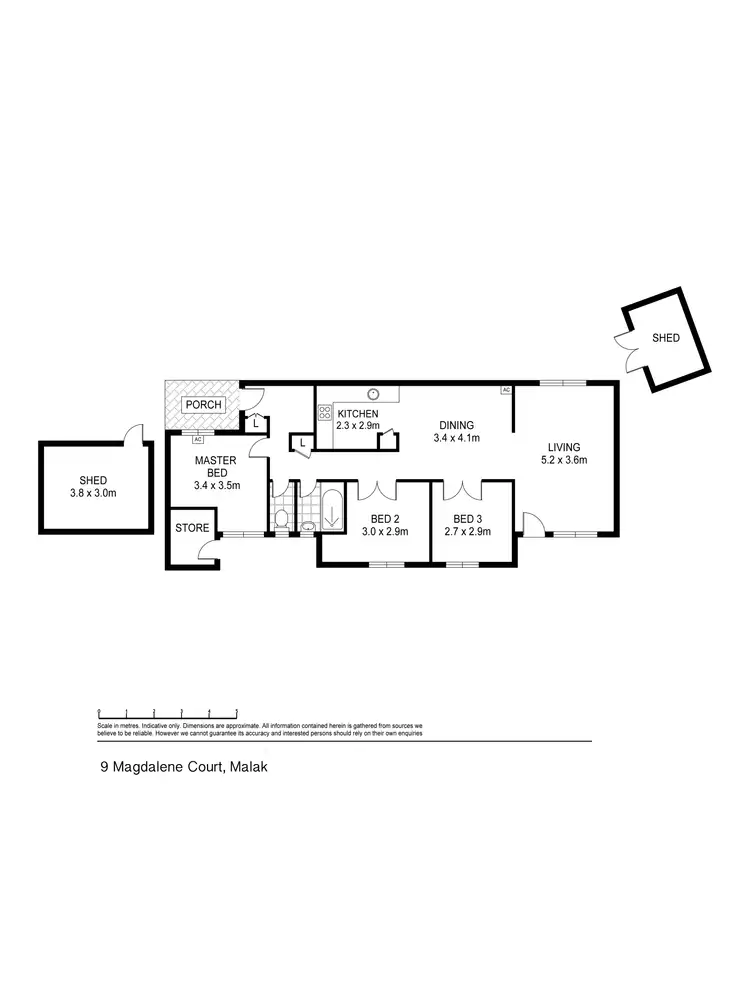 Floorplan of Homely house listing, 9 Magdelene Court, Malak NT 812