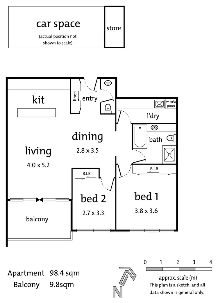 Floorplan of Homely apartment listing, 5/107 Whittens Lane, Doncaster VIC 3108