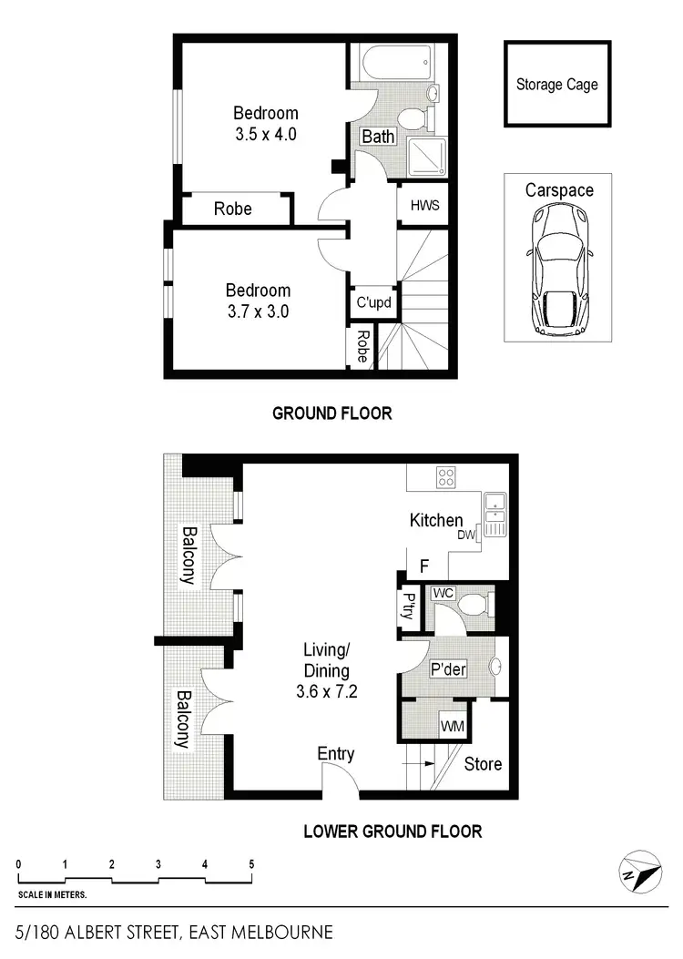 Floorplan of Homely apartment listing, 5/180 Albert Street, East Melbourne VIC 3002