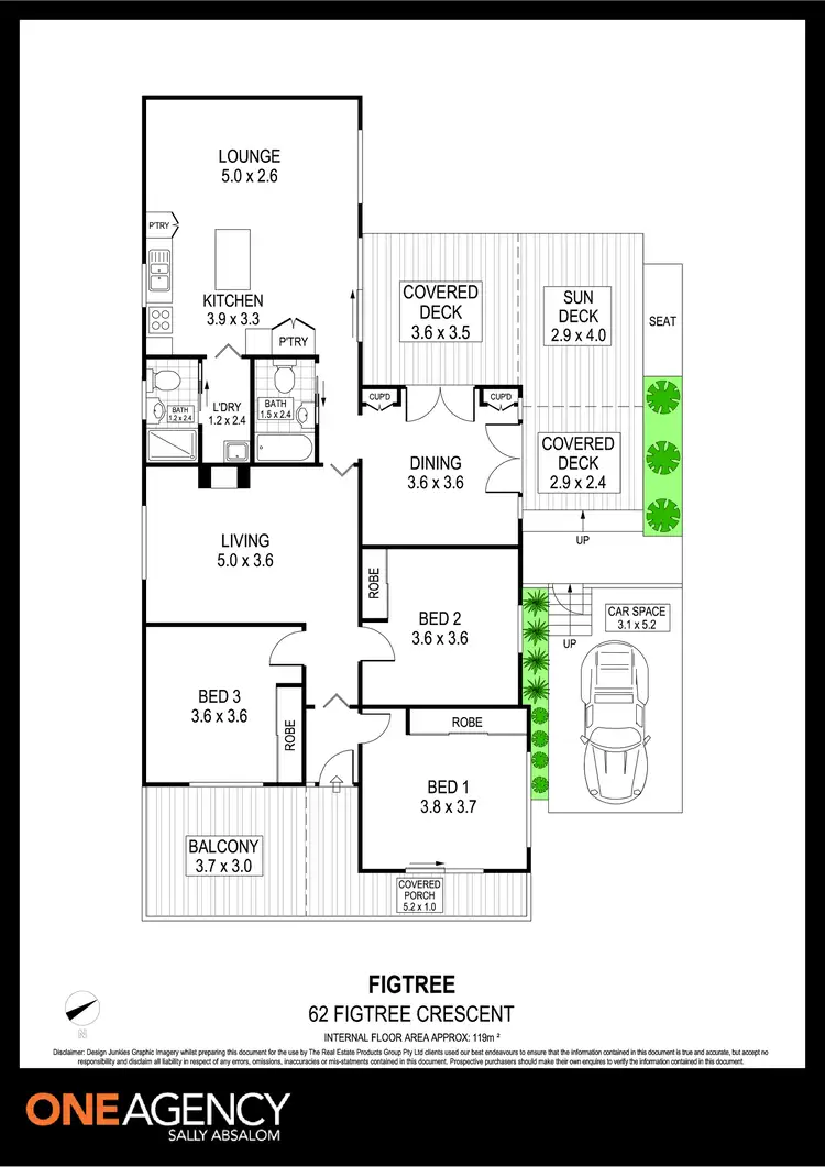 Floorplan of Homely house listing, 62 Figtree Crescent, Figtree NSW 2525