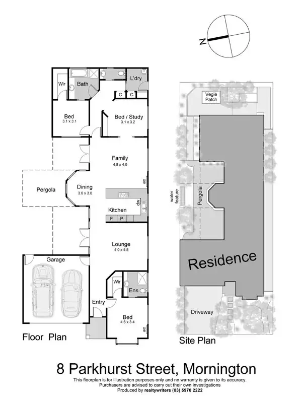 Floorplan of Homely house listing, 8 Parkhurst Street, Mornington VIC 3931