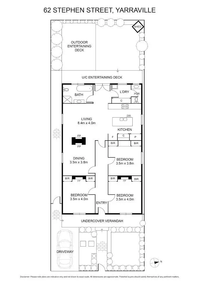 Floorplan of Homely house listing, 62 Stephen Street, Yarraville VIC 3013