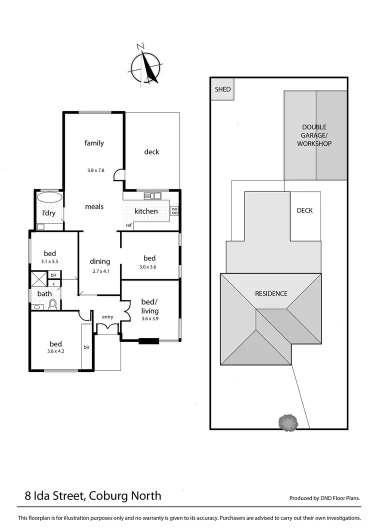 Floorplan of Homely house listing, 8 Ida Street, Coburg North VIC 3058
